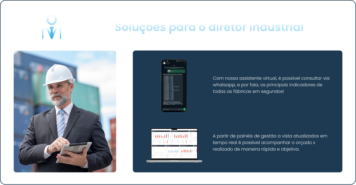 Soluções para o diretor industrial