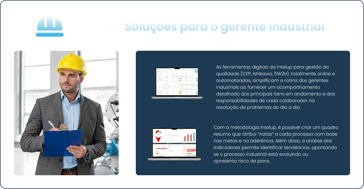 Soluções para o gerente industrial