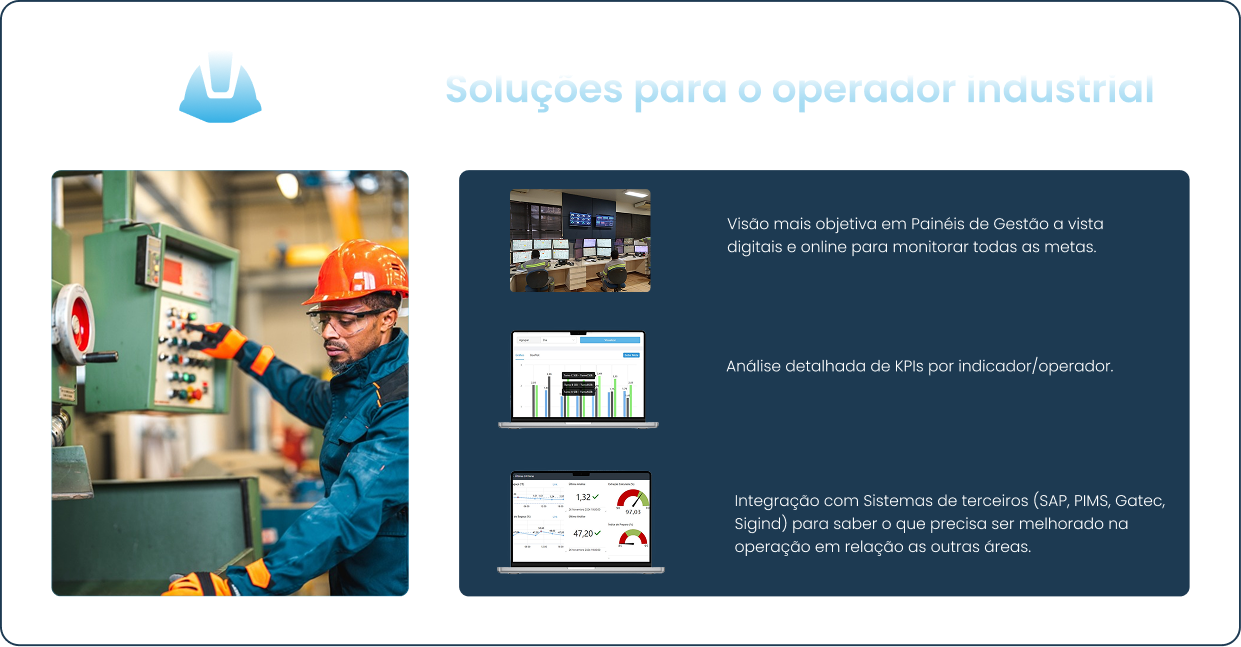 Soluções para o operador industrial